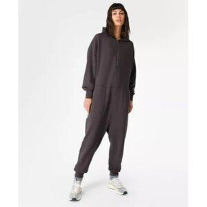 Sweaty Betty Ladies Long Sleeve Oversized Jogger Jumpsuit Size Mediun